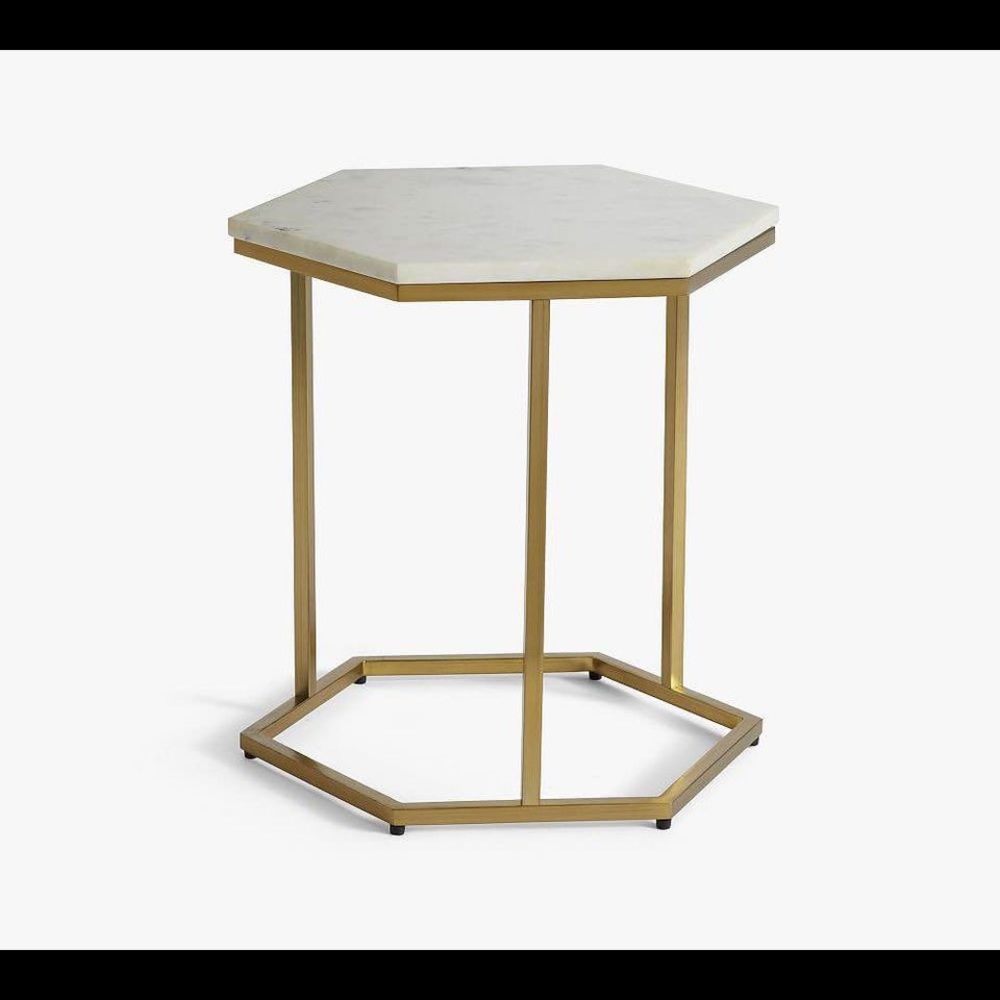 Pottery Barn Delaney Marble Accent Table